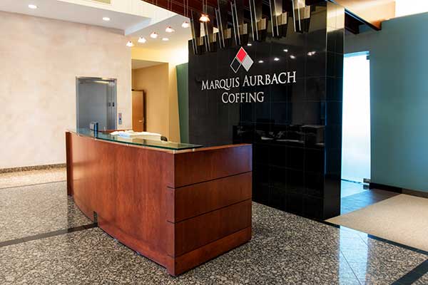 Photo of the firm's reception room